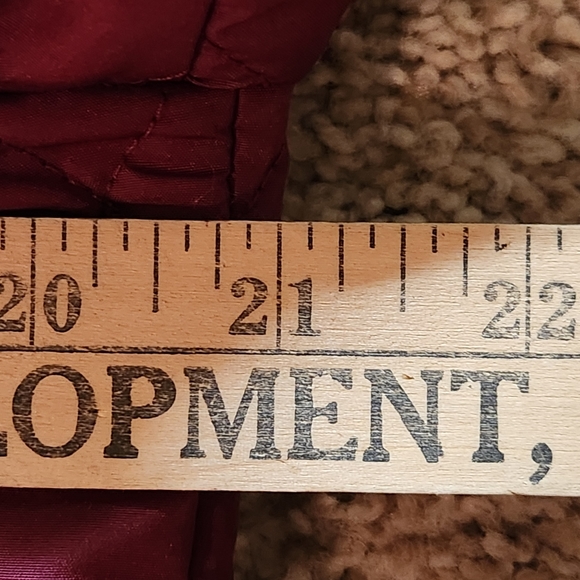 VTG Y2K The TOG Shop quilted jacket Size M Petite Color burgandy - Picture 3 of 13